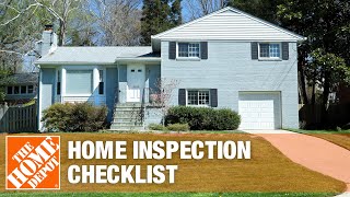 Home Inspection Checklist  The Home Depot [upl. by Milda111]