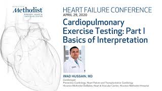 Cardiopulmonary Exercise Testing Part I Basics of Interpretation Imad Hussain MD April 29 2020 [upl. by Ehudd]