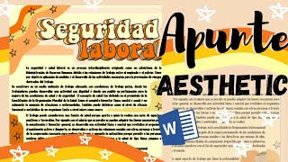 Apuntes Bonitos en Word Aesthetic Fernanda🌺 [upl. by Anrev]