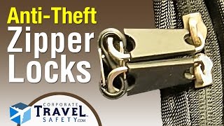 Zipper Locks  Zipper security for travel bags purses and backpack zippers [upl. by Aniweta]