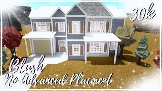 Roblox  Bloxburg 30k 2 Story Blush Family House  No advanced placing  House Build [upl. by Hanover43]