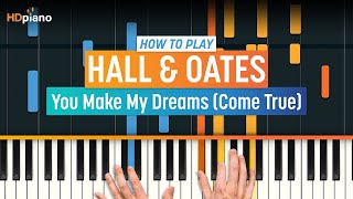 Piano Tutorial for quotYou Make My Dreams Come Truequot by Hall amp Oates  HDpiano Part 1 [upl. by Aimil]