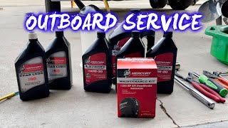 MERCURY OUTBOARD 150 ANNUAL SERVICE  HOW TO [upl. by Salangi420]