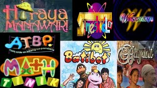 Unforgettable Pinoy Educational TV Show Opening Songs Lyrics Video  Batang 90s TV [upl. by Annohsat29]