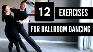 12 Practice Exercises for Ballroom dancing [upl. by Dorweiler]