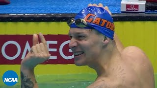 Caeleb Dressel record 100 freestyle at 2017 NCAA championships [upl. by Kristien245]