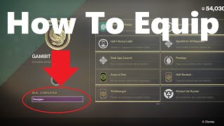 How To Unlock And Equip A Title  Seals Title Rewards  Destiny 2 [upl. by Nanam]