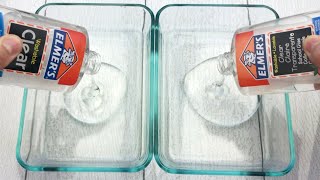 EASY NO BORAX CLEAR SLIME DIY [upl. by Sudbury]