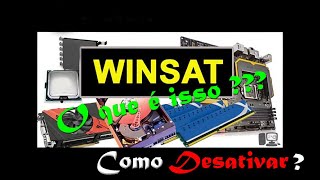 O que é WinSAT Para que serve Como Desativar 💻🖥 Windows 10 [upl. by Moretta]