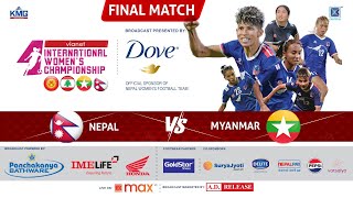 Nepal Vs Myanmar  Final Match  Vianet International Womens Championship  26 Feb 2025  LIVE [upl. by Sahcnip]