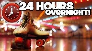 LOCKED IN 24 Hour Overnight Challenge Fort At Roller Skating Rink  OmarGoshTV [upl. by Etsyrk]