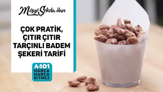 Çok Pratik Çıtır Çıtır Tarçınlı Badem Şekeri Tarifi  A101 [upl. by Herra820]