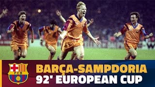 💥🏆 FIRST CHAMPIONS LEAGUE Barça 10 Sampdoria  EXTENDED HIGHLIGHTS [upl. by Samtsirhc845]