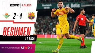 ¡REMONTADA AGÓNICA DE LOS CULÉS EN SEVILLA  Betis 24 Barcelona  RESUMEN [upl. by Atimed84]