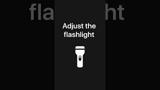 Adjust flashlight brightness on iPhone — Apple Support [upl. by Ocsicnarf]