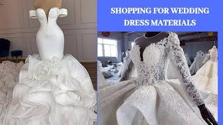 FABRIC SOURCING FOR WEDDING DRESSES DIY 2020 [upl. by Zerep]