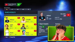 YouTubers in FIFA 22 😱 KSI Dream MrBeast [upl. by Ellehsar]