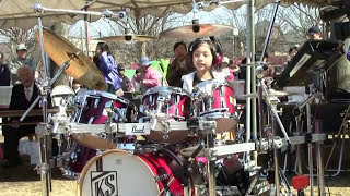 Drummer Girl  Kanade Sato  Drops Live version [upl. by Jessy]