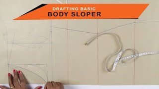 Lesson 2  How to make a simple Kurtidress  drafting pattern on paper body sloper  easy DIY [upl. by Zetnauq]