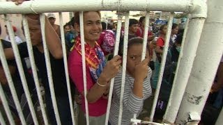 TYPHOON HAIYAN  AID FINALLY ARRIVES  BBC NEWS [upl. by Ursel52]