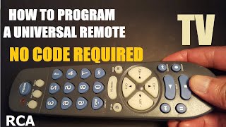 How to program RCA universal remote control without TV codes [upl. by Jesher]