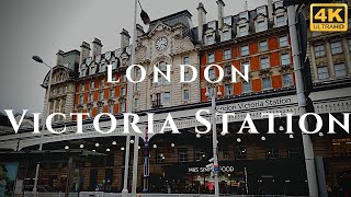 London Victoria Station Walk Through England 4K [upl. by Alabaster]