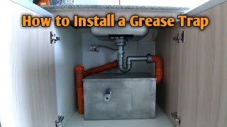 DIY  How to install a Grease Trap [upl. by Htebsil]