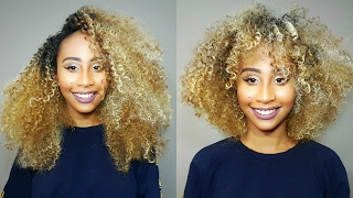 HOW TO CUT amp SHAPE CURLY HAIR WIGS QUICKEST METHOD  FREETRESS EQUAL quotFLORAquot [upl. by Ttekcirc]