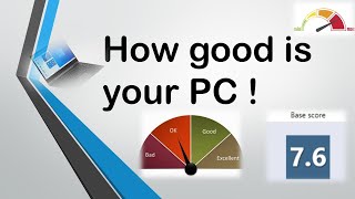 How good is your PC   Check with Winsatexe [upl. by Eradis70]