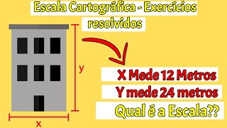 Exercícios Escala Cartografica Resolvidos e Comentados [upl. by Nnaeus598]