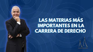 Las materias más importantes en la carrera de Derecho [upl. by Anidan142]