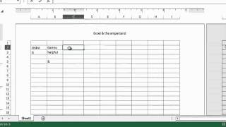 How to Use the Ampersand in Excel  MS Excel Tips [upl. by Anatollo253]