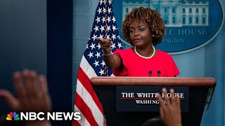 Watch White House holds press briefing  NBC News [upl. by Neerol926]