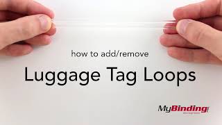 How to Add and Remove Luggage Tag Loops [upl. by Avik628]