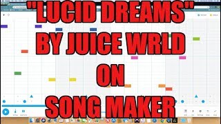 quotLucid Dreamsquot Juice Wrld beat on Song Maker by Chrome Music Lab [upl. by Idna723]