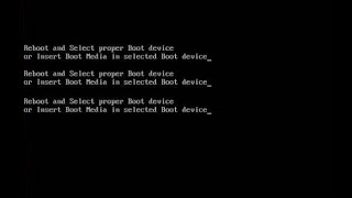 Reboot and select proper boot device or insert boot media in selected boot device and press a key [upl. by Enyluqcaj291]