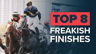 Wildest Horse Race Finishes  Top 8 Featuring Chautauqua Mine That Bird Pakistan Star amp Zenyatta [upl. by Erodeht]