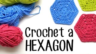 How to Crochet a Hexagon [upl. by Ahsenit]