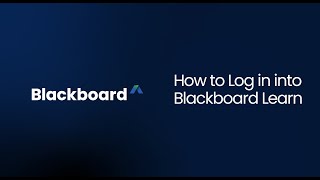 Blackboard Login Instructions and Tips [upl. by Collie]