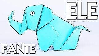 Cómo hacer un ELEFANTE de PAPEL  Origami [upl. by Mieka]