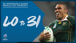 Most Memorable Moments in Rugby World Cup History  4031 [upl. by Aisatsanna]