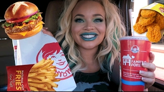 Wendys Car Eating Show MUKBANG  WATCH ME EAT [upl. by Chavaree]