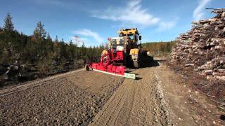 Mählers Gravel Spreader for Road Graders [upl. by Aisats]