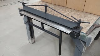 Building A Sheet Metal Brake Bender From Scrap [upl. by Odlareg791]