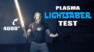 4000° PROTOLIGHTSABER TEST CUTS ANYTHING [upl. by Fanny]