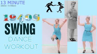 1940S SWING DANCE WORKOUT  HIGH ENERGY MUSIC  MEDIUM IMPACT [upl. by Jala183]