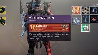 How To Get quotMeyrins Visionquot Emblem  Forge Glyph Puzzle Destiny 2 Black Armory [upl. by Robet305]