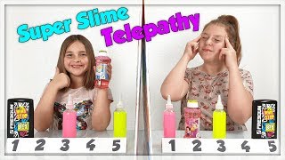 SUPER TWIN TELEPATHY SLIME CHALLENGE [upl. by Aileme512]