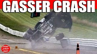 AA Gasser Nostalgia Drag Racing Crash Rock N Race Dragway 42 [upl. by Yrogerg740]