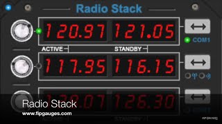 Radio Stack Gauge  SaitekLogitech Flight Information Panel amp SPADneXt [upl. by Sokram]